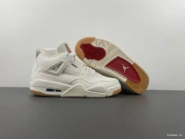 Cheap Kickmax Jordan Levi's Air x 4 'White' AO2571-100 0621